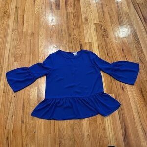 J. Crew Vibrant Blue Top
